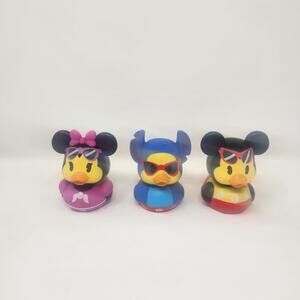 Disney Summertime Minnie Mouse, Stitch, Mickey Mouse Rubber Ducks